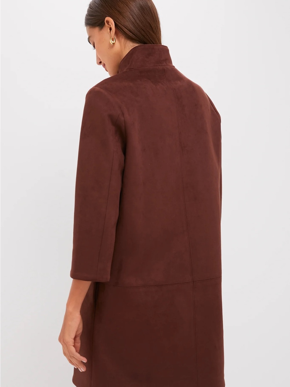 Tuckernuck Ganache Vegan Suede Clifton Dress Brown, Medium - Picture 4 of 8